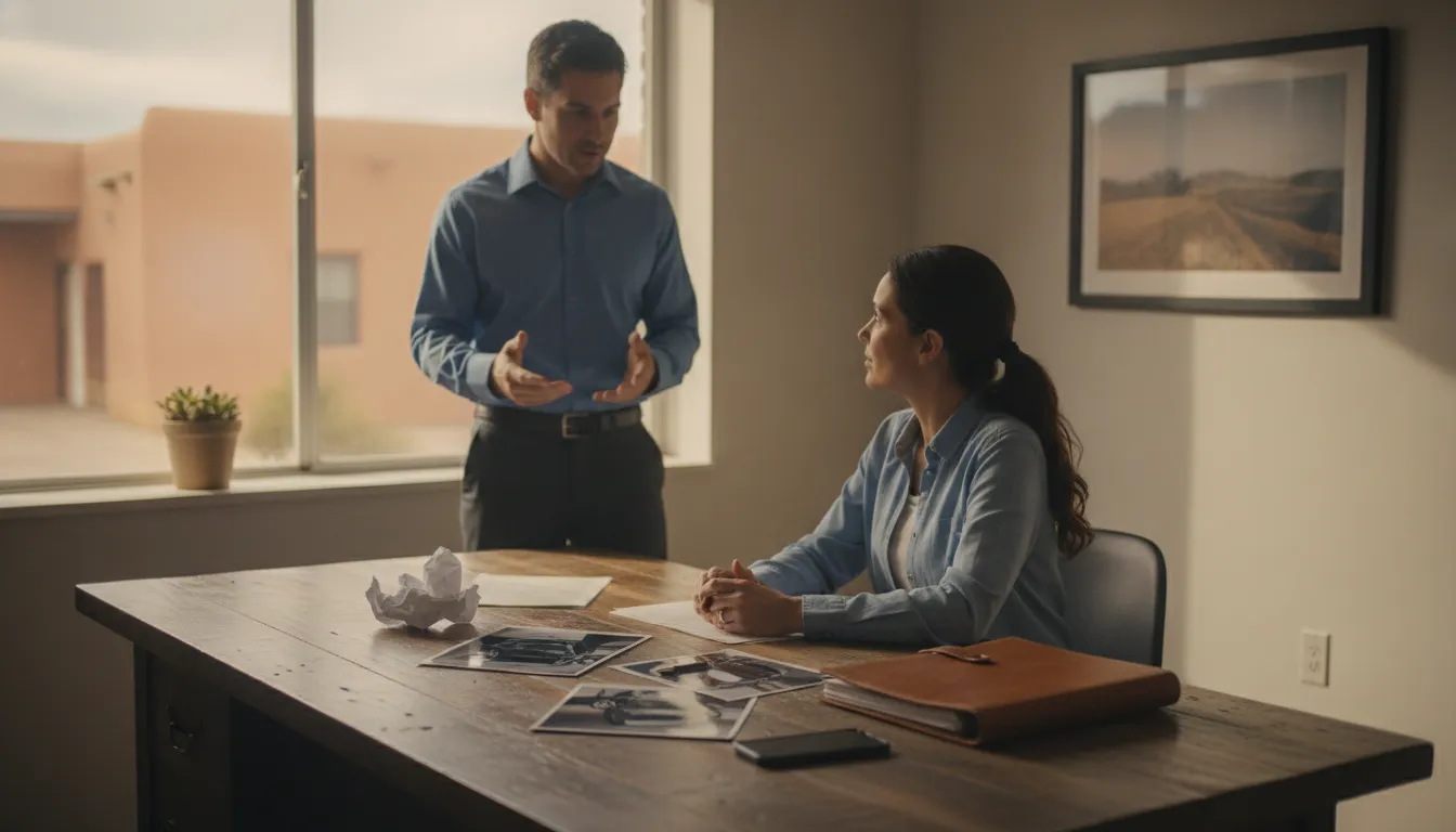 Client organizing evidence for an insurance bad faith claim in New Mexico