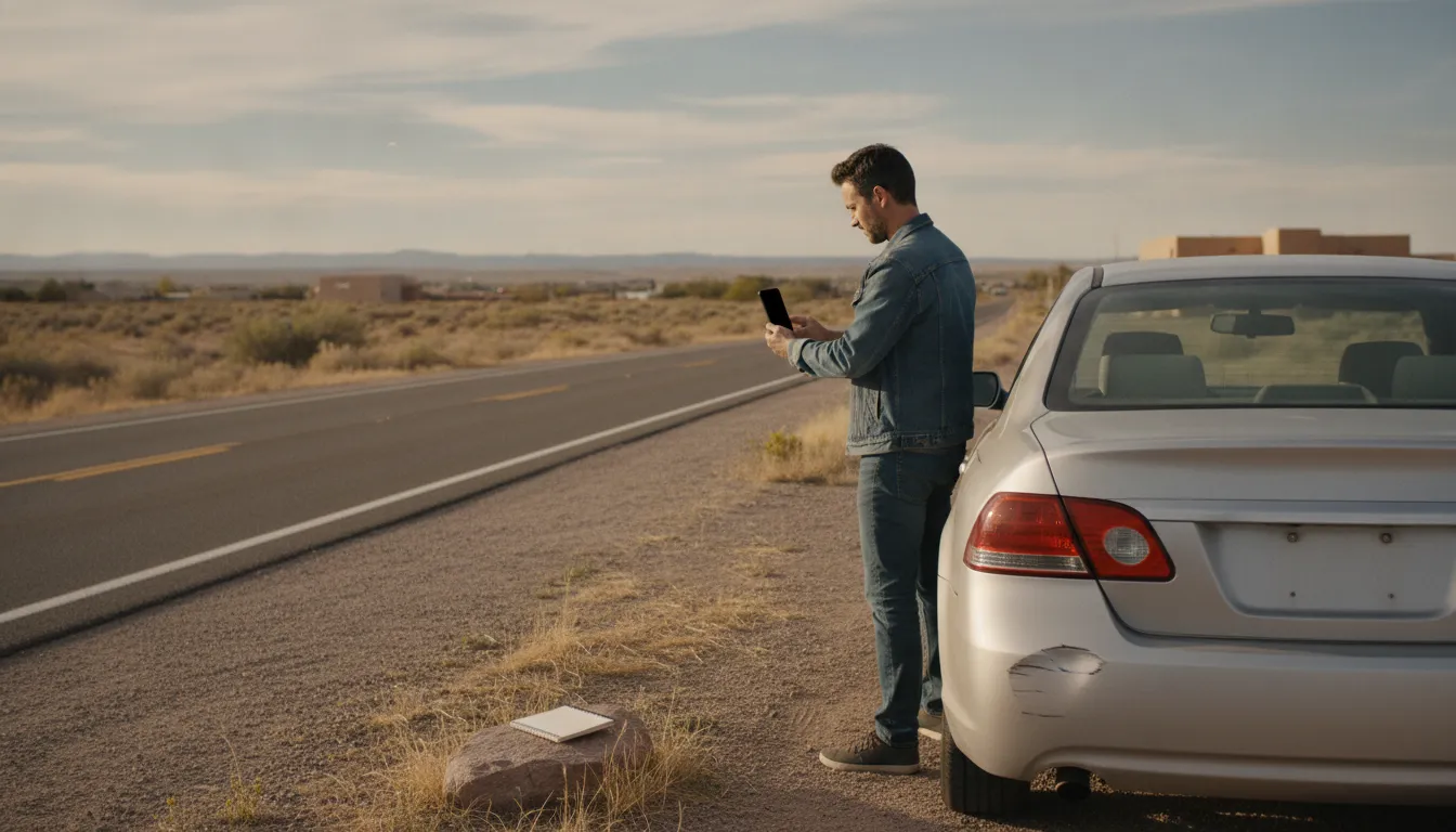 Documenting vehicle damage after a Los Alamos car accident