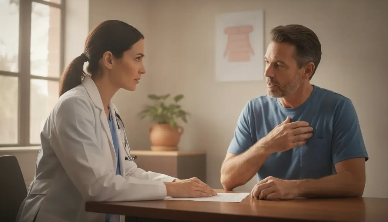 Patient discussing symptoms and follow-up care with a New Mexico physician
