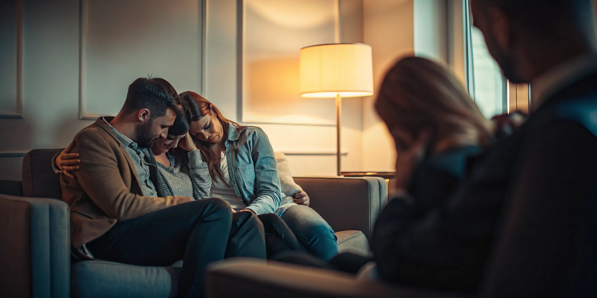 New Mexico wrongful death lawyer meeting with a family