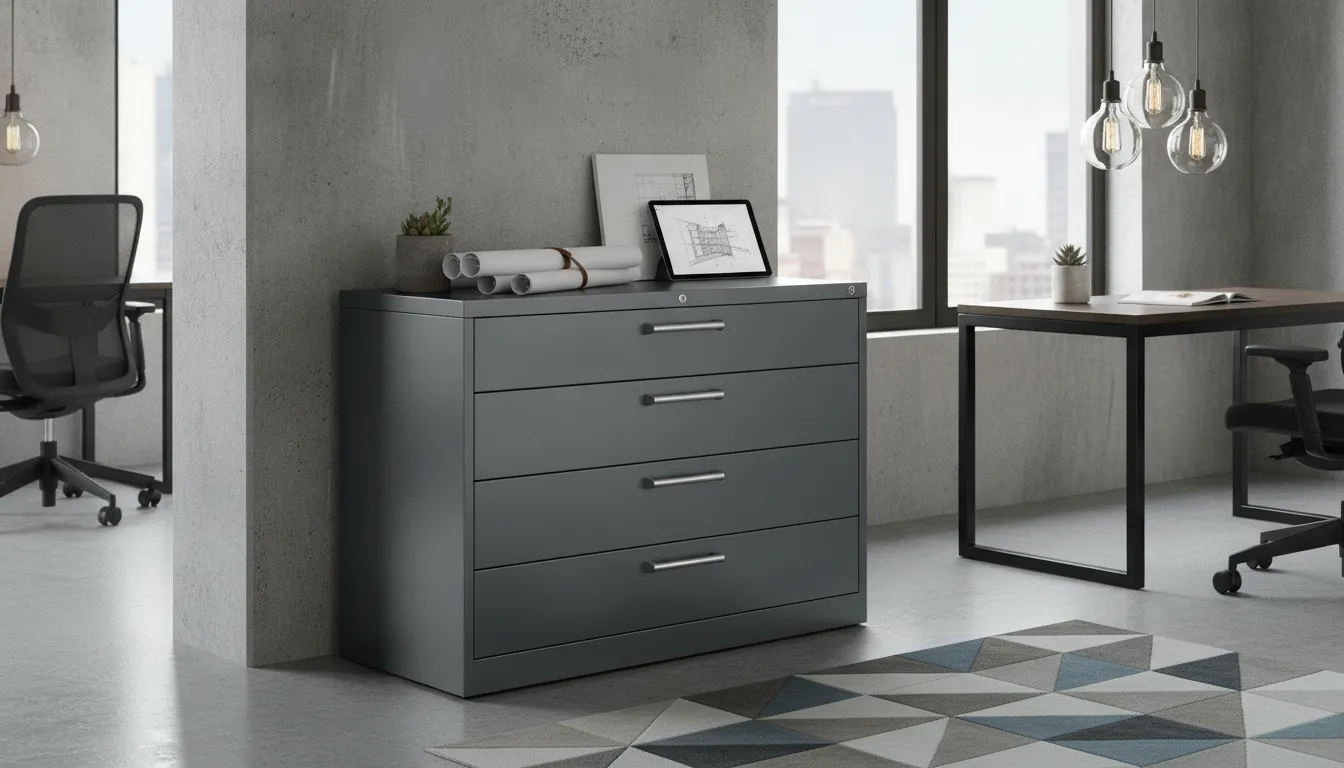Steelcase five-drawer lateral file cabinet available at Office Furniture Warehouse in Cleveland