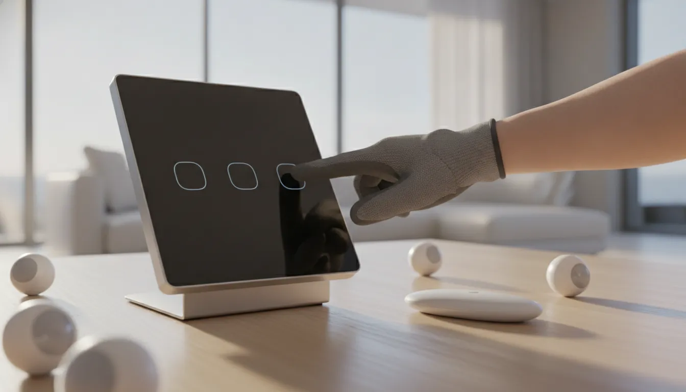 Factory-trained technician programming a professionally installed home security control panel