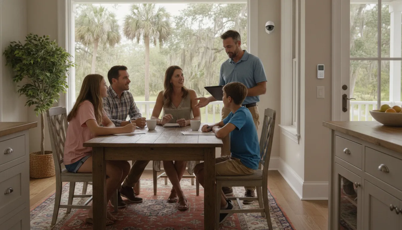 Home security system cost budget and coverage plan