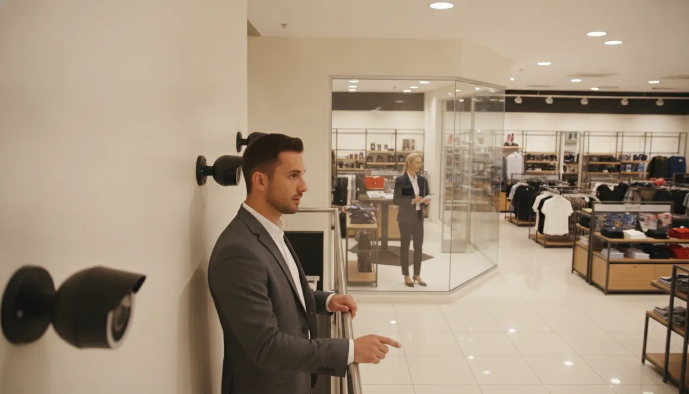 AI video analytics used by a loss-prevention specialist in a retail store