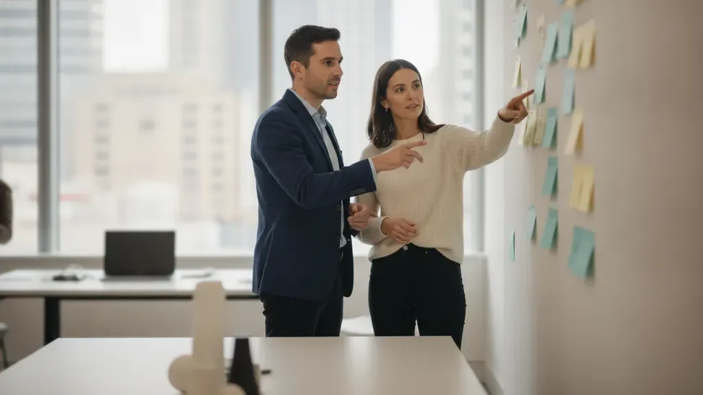 Startup founder and finance advisor organizing Series A preparation priorities