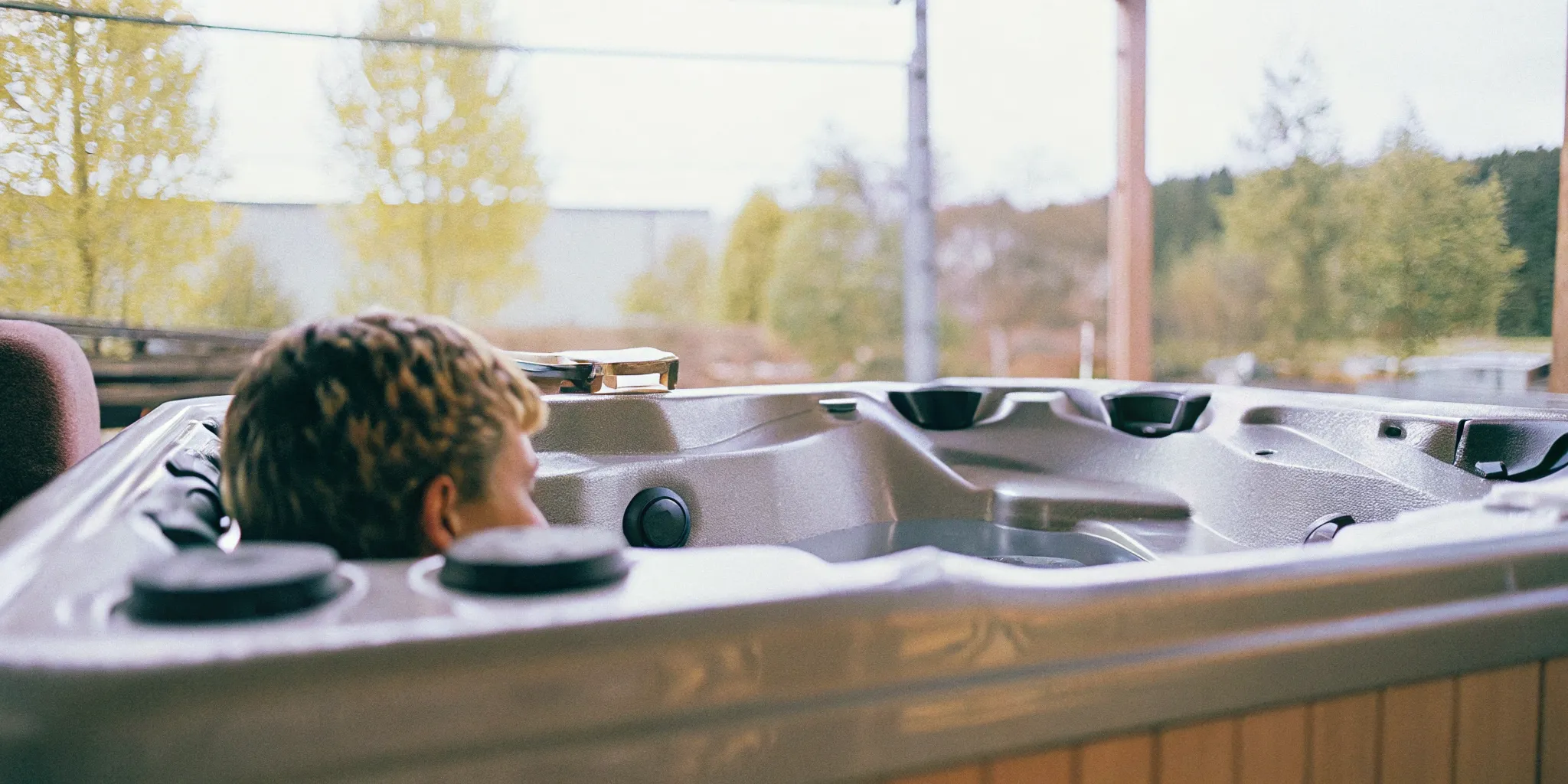 Testing adjustable hydrotherapy jets during a hot tub test soak