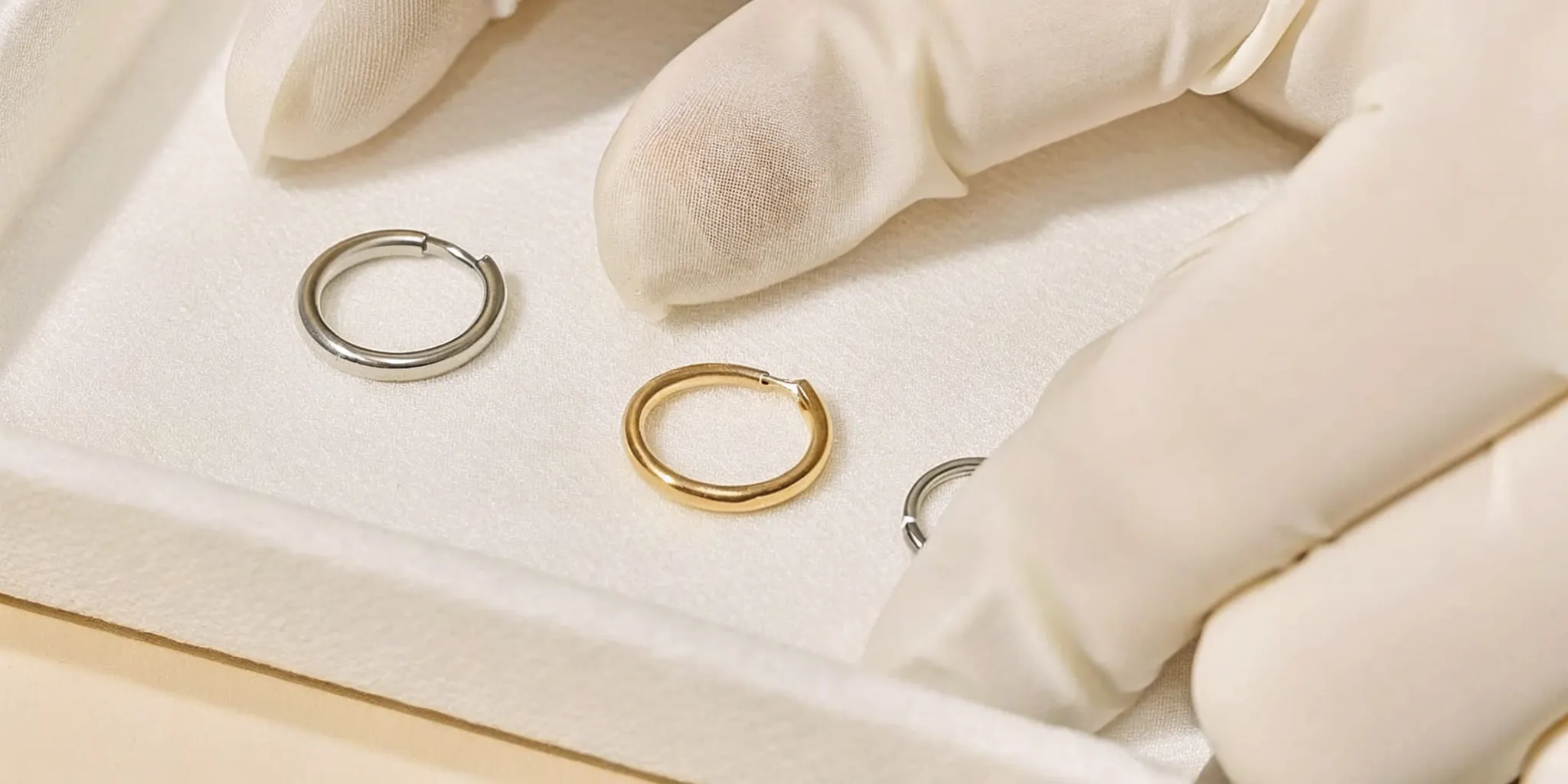 Measuring nose piercing jewelry for a comfortable fit