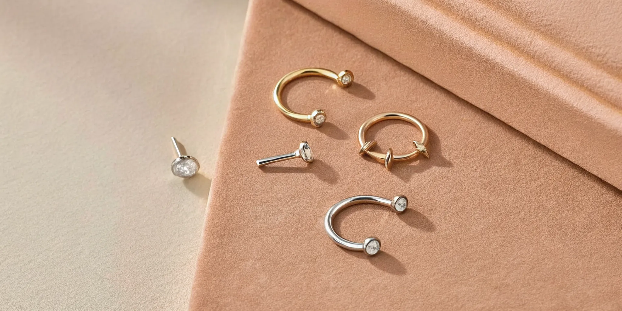 Nose jewelry styles and shapes for a comfortable fit