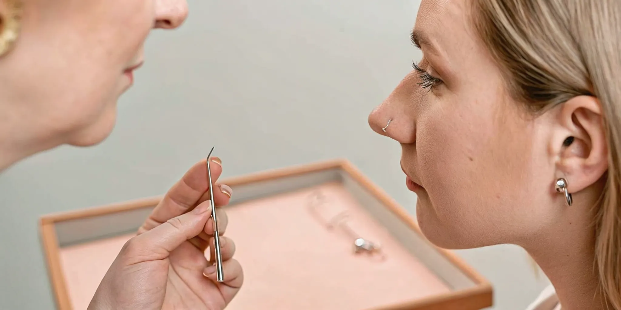nose piercing near me placement consultation in a professional studio