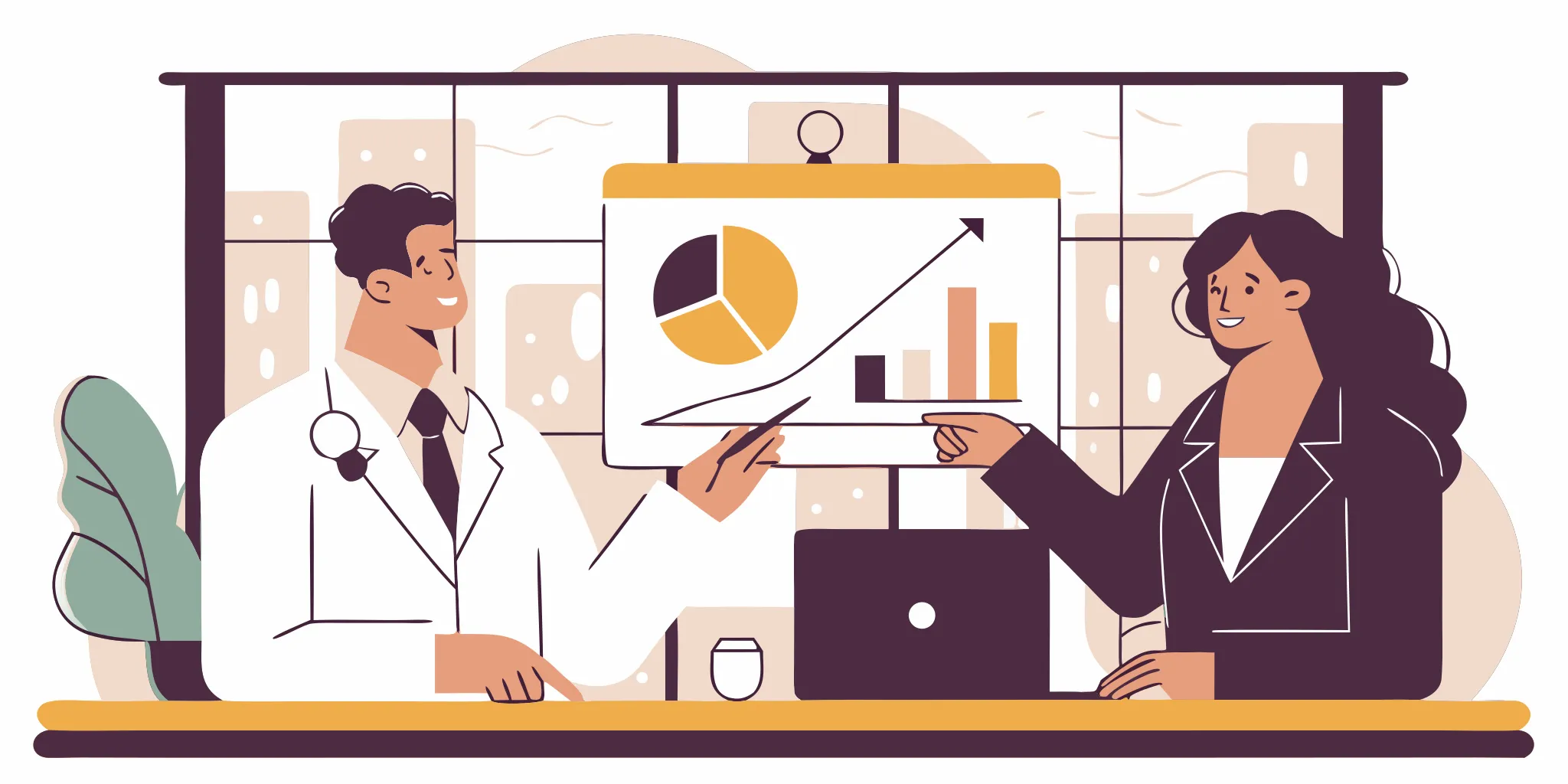 Medical providers discussing positive outcomes from their outsourced CCM partnership.