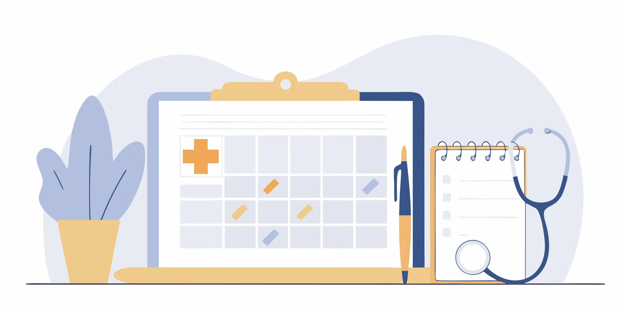 A clipboard and stethoscope used for chronic care management CPT codes.