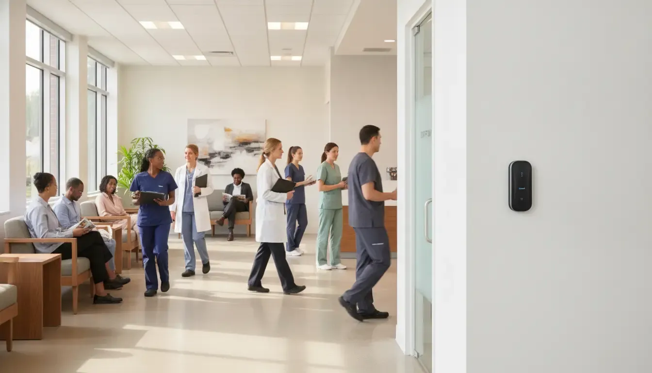 Access control planning discussion for an Atlanta medical office