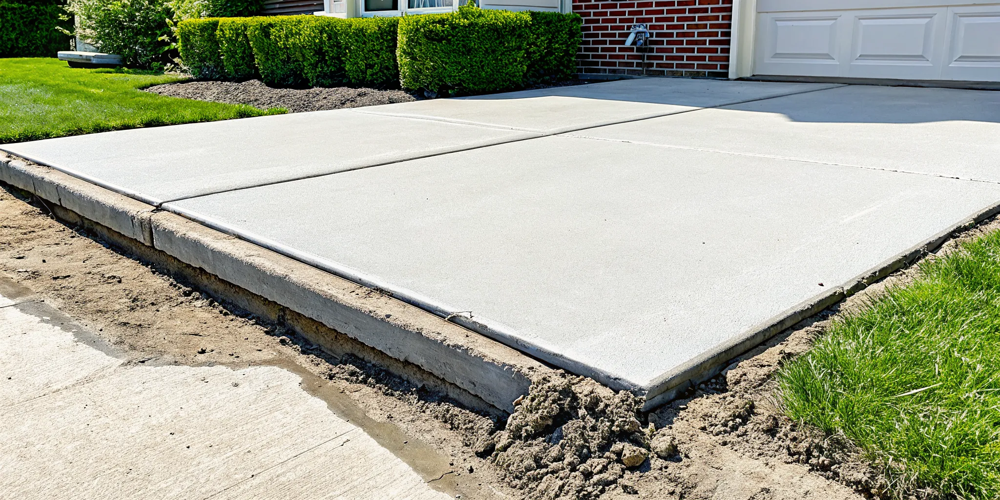 Void beneath a concrete slab before polyurethane foam filling