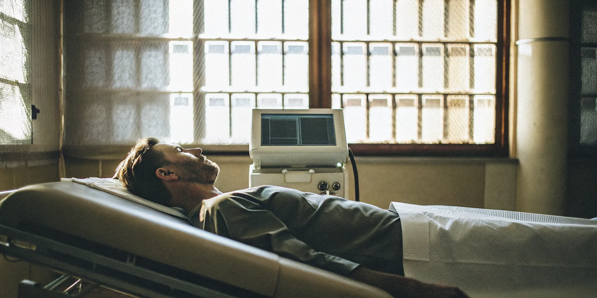Patient receiving DRX9000 spinal decompression treatment in a modern Chicago clinic
