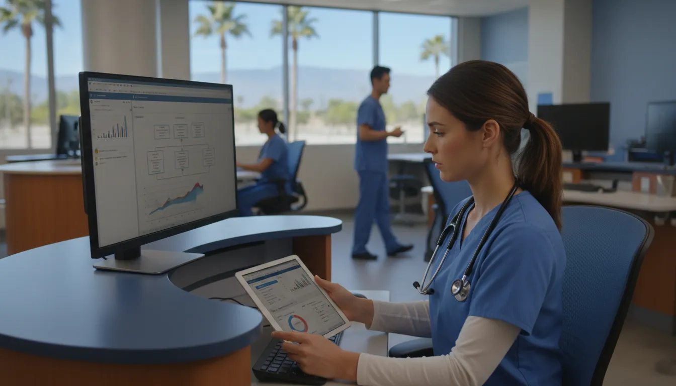 Nurse documenting an injury for a workers comp claim in California