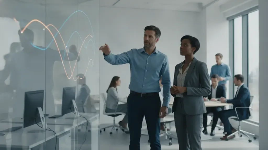 Integration architect explaining monitoring and exception handling to a finance operations leader