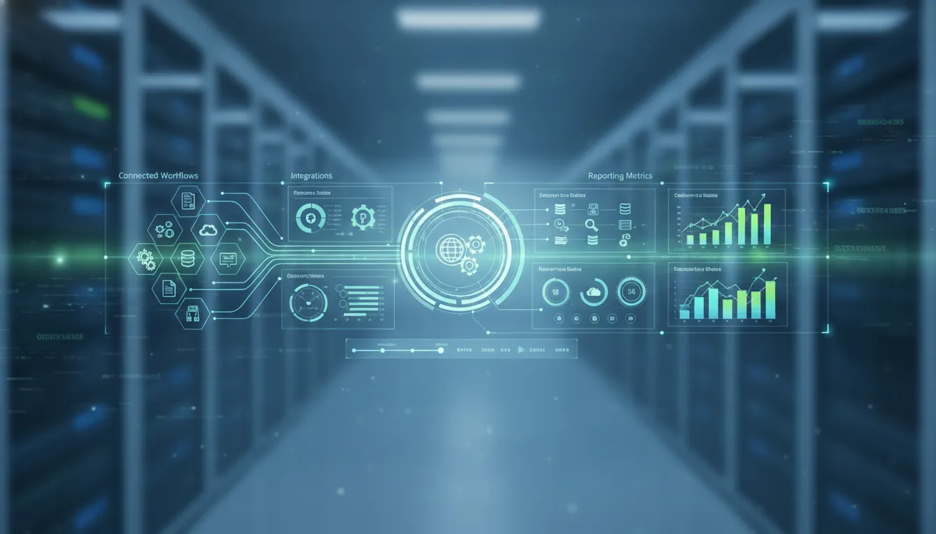 NetSuite performance optimization dashboard showing workflows, integrations, and reporting metrics