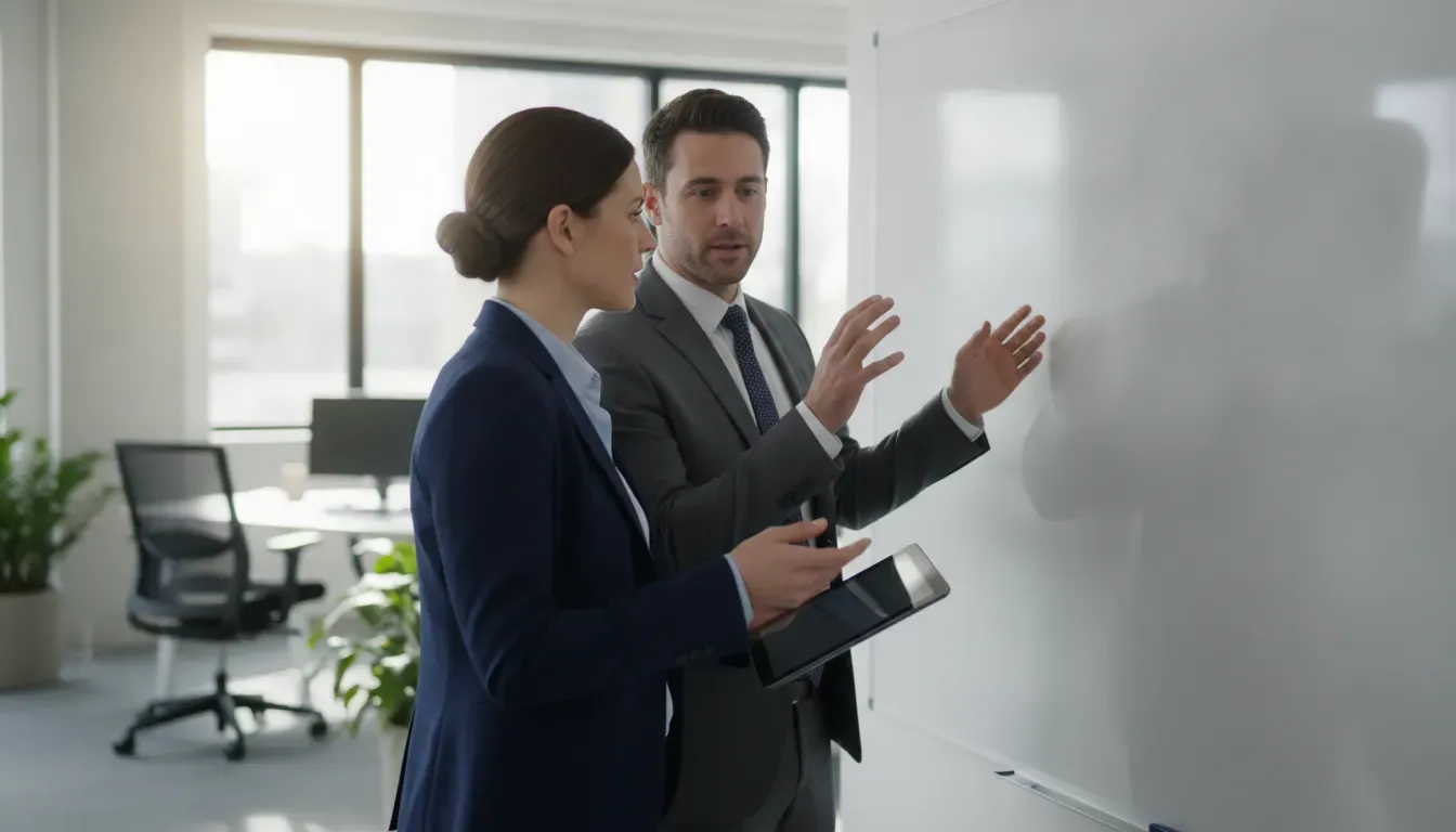 Field service leaders reviewing a NetSuite partner evaluation scorecard