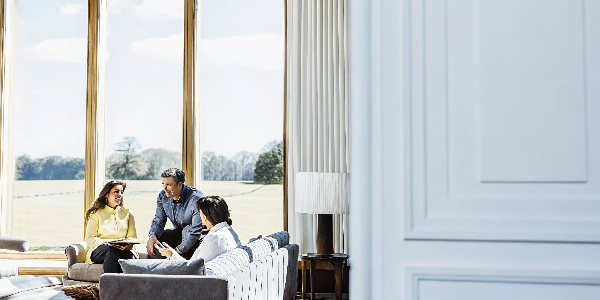 Elegant private estate setting for a corporate gathering near Boston