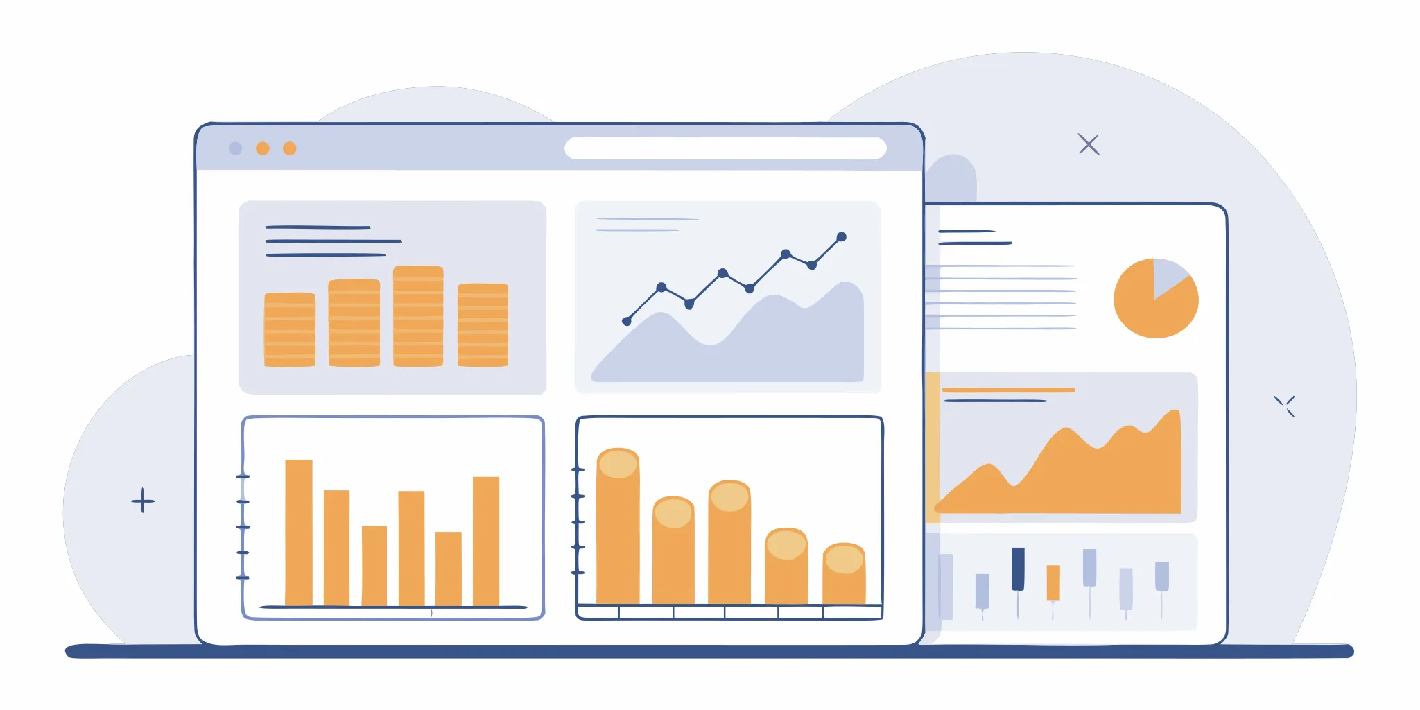 Subscription analytics dashboard showing MRR, churn rate, and LTV metrics
