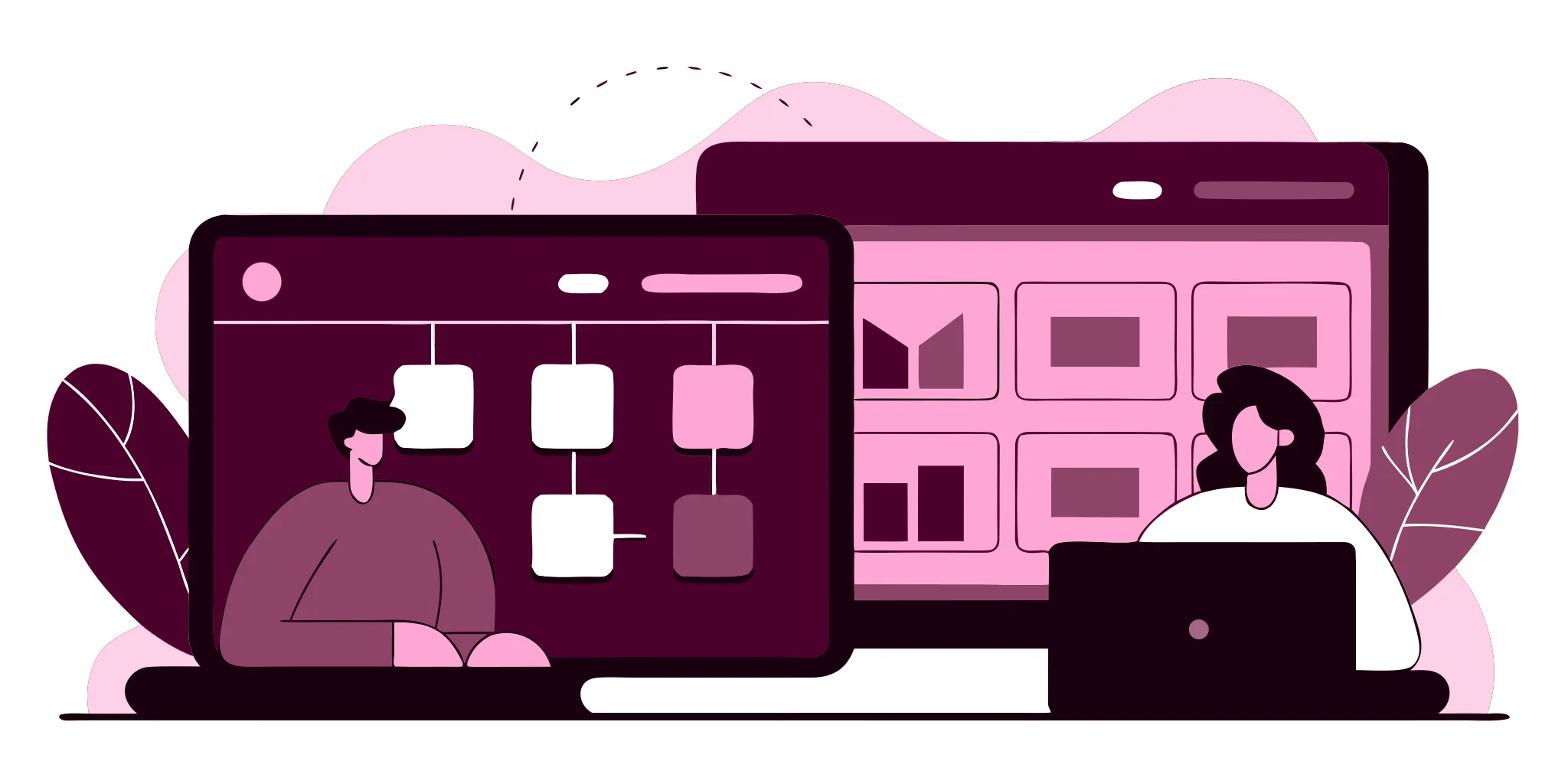 E-commerce platform migration workflow diagram showing phased data transfer between old and new systems