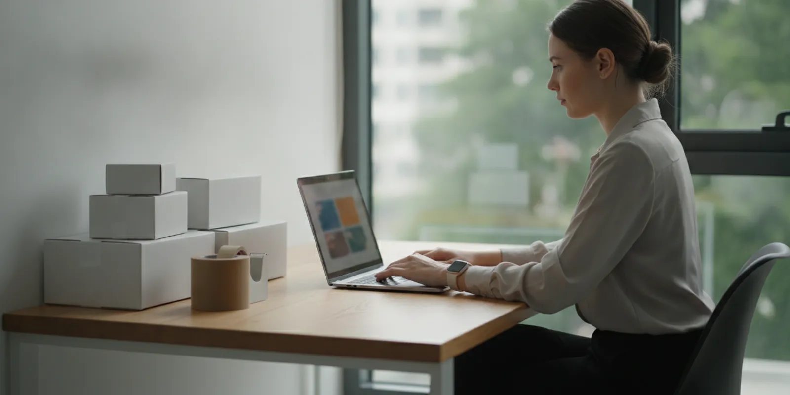 Small business owner reviewing an online store checkout and payment dashboard