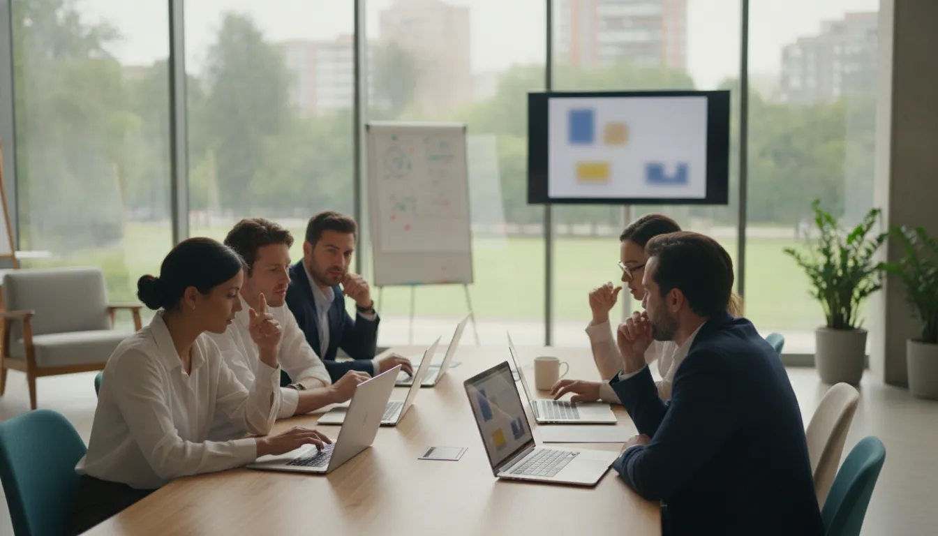 Ecommerce team reviewing a subscription manager workflow