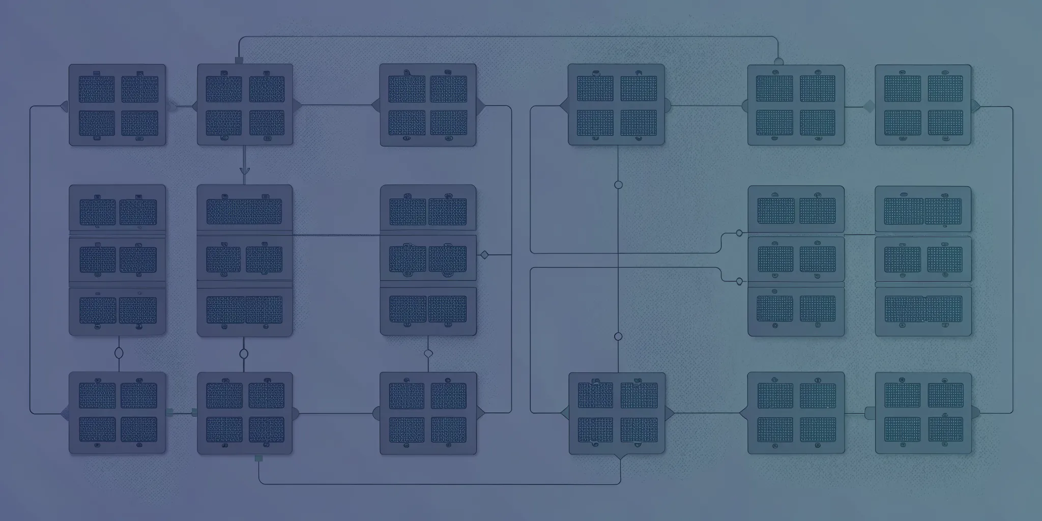 AI-powered Kubernetes fleet management visualization with neural network overlays across multi-cluster architecture