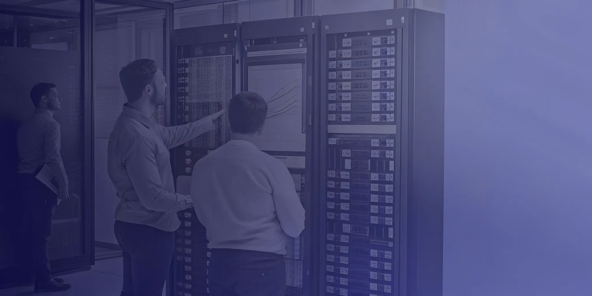 Platform engineers reviewing a Kubernetes cluster fleet topology spread across nodes and availability zones
