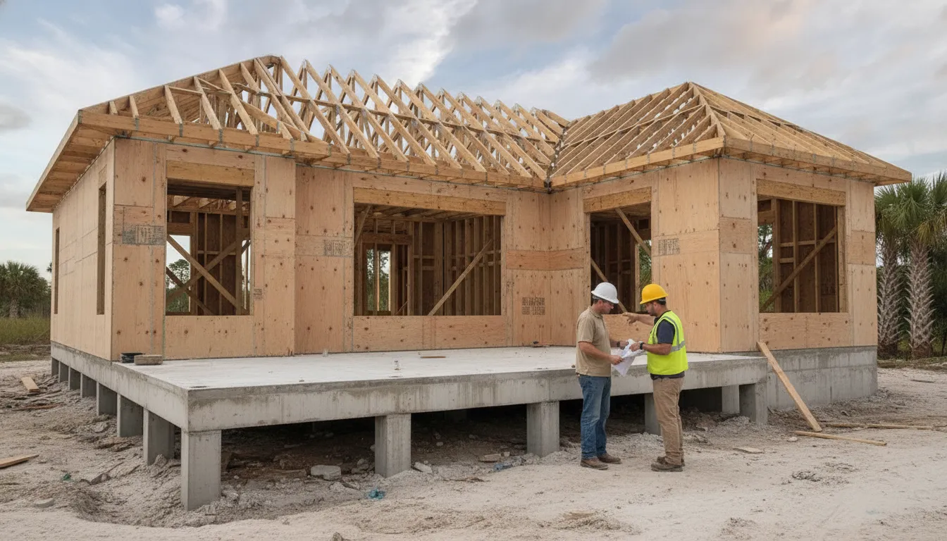 Elevated Florida coastal home structure after Hurricane Ian planning