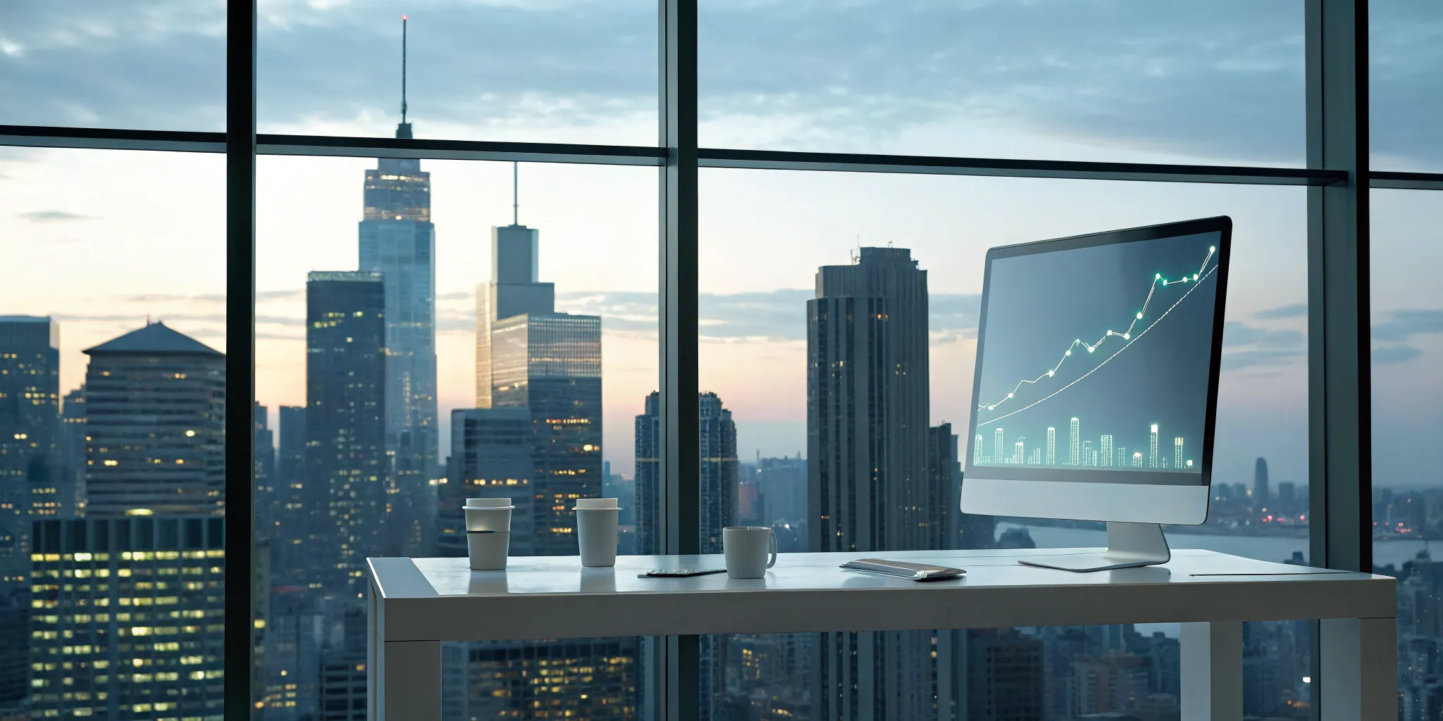 A computer screen with a rising graph showing how the best cold email subject lines outperformed in 2026.