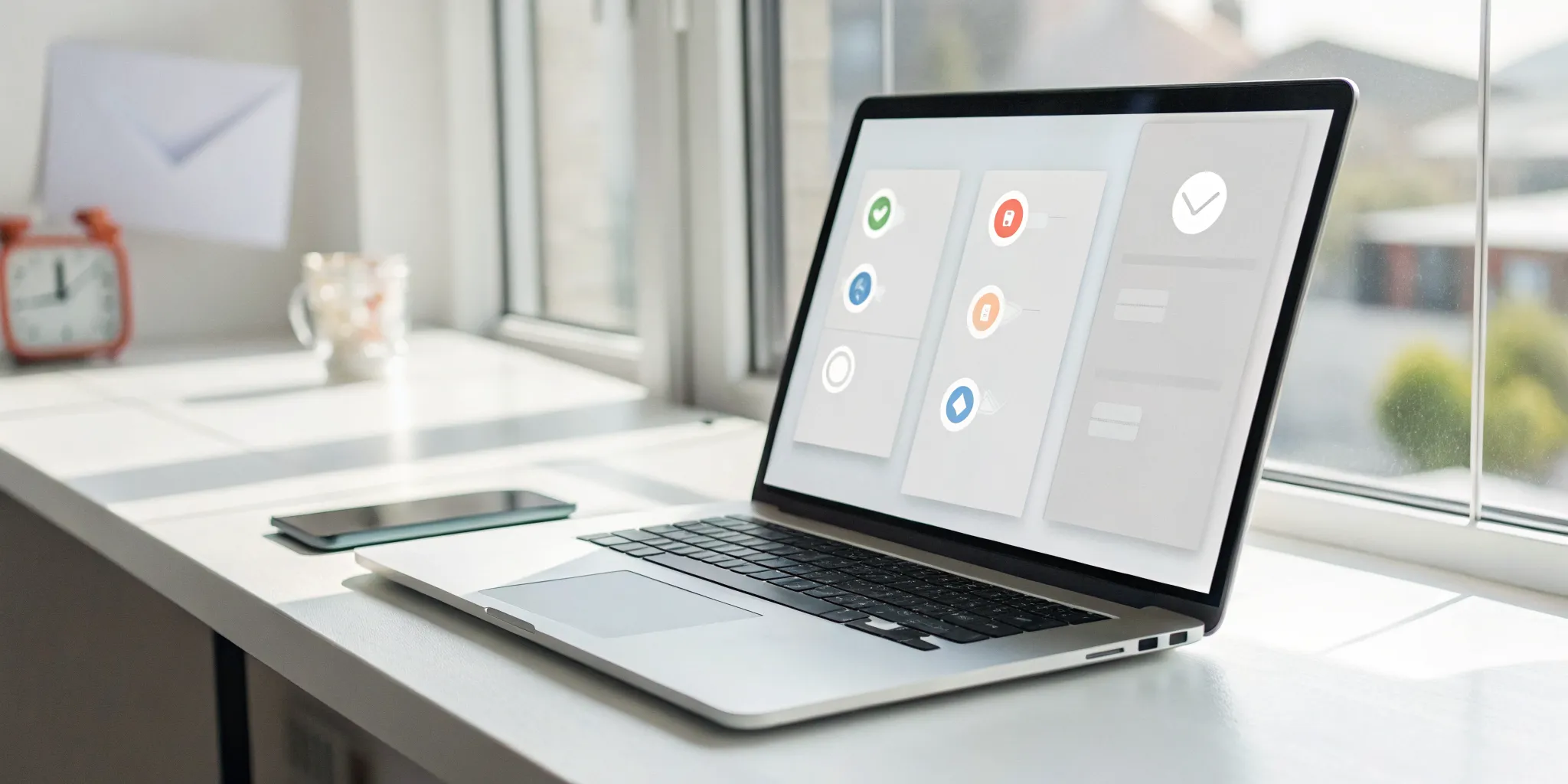 Free email tracking for Gmail apps displayed on a laptop screen.