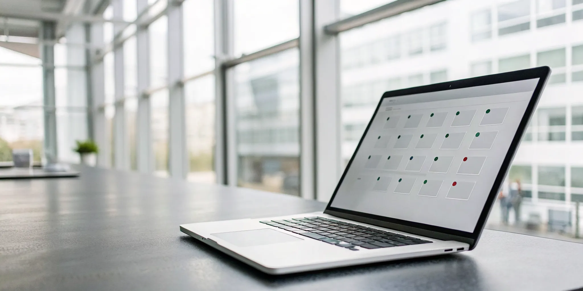 Laptop displaying cold email templates for SDRs to book sales meetings.