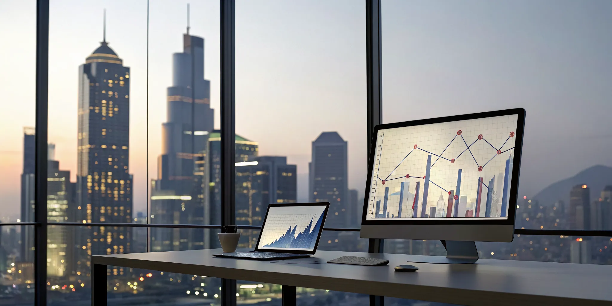 A laptop screen showing an AI sales execution platform with sales analytics.