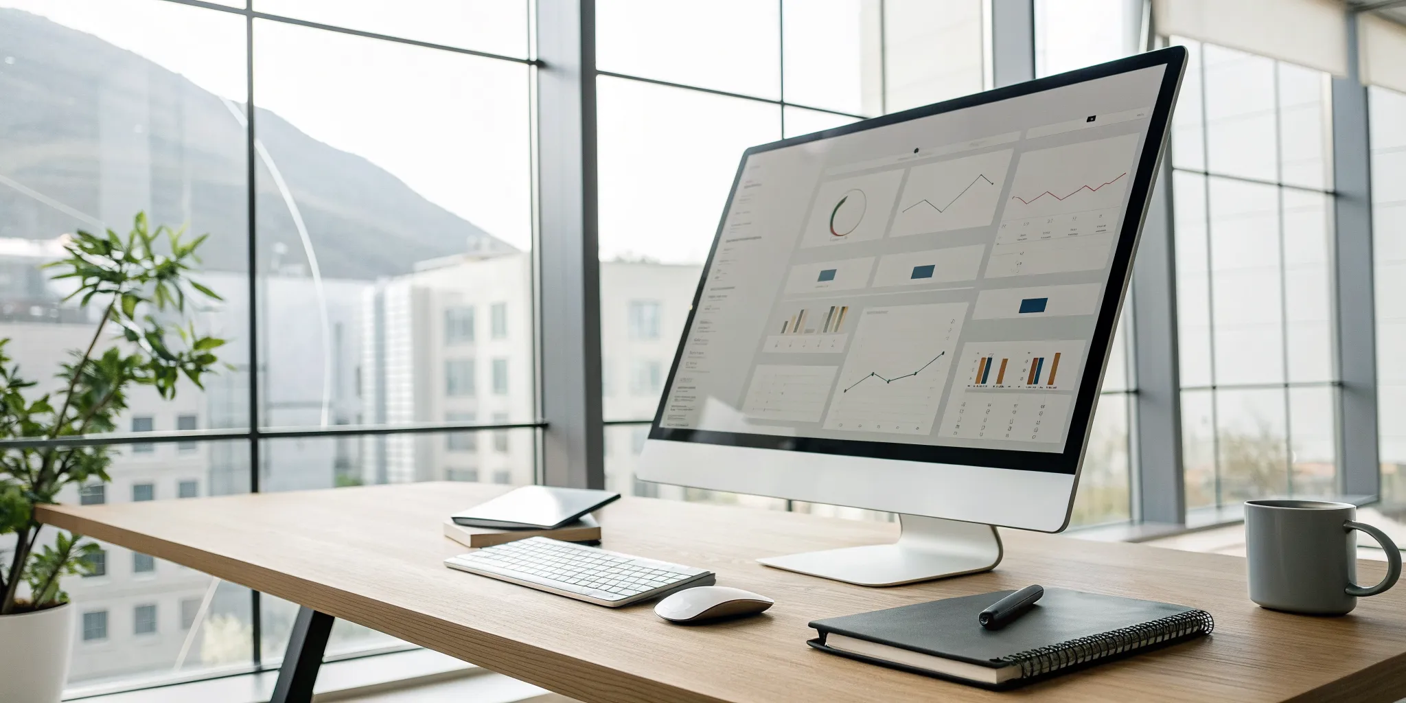 Account manager plans a renewal email sequence with templates and timing on a computer dashboard.