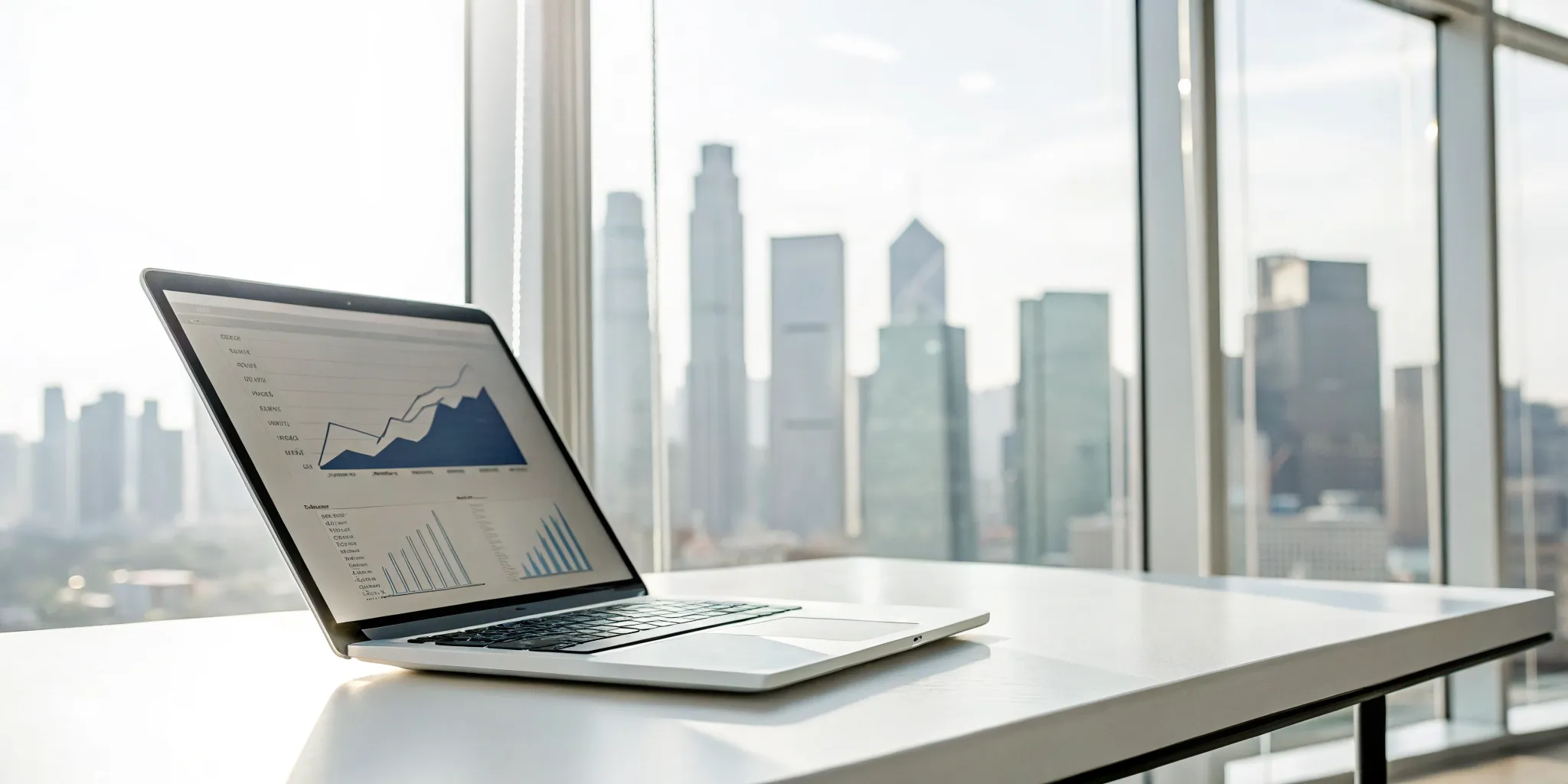 Automated meeting notes and summary displayed on a laptop screen.