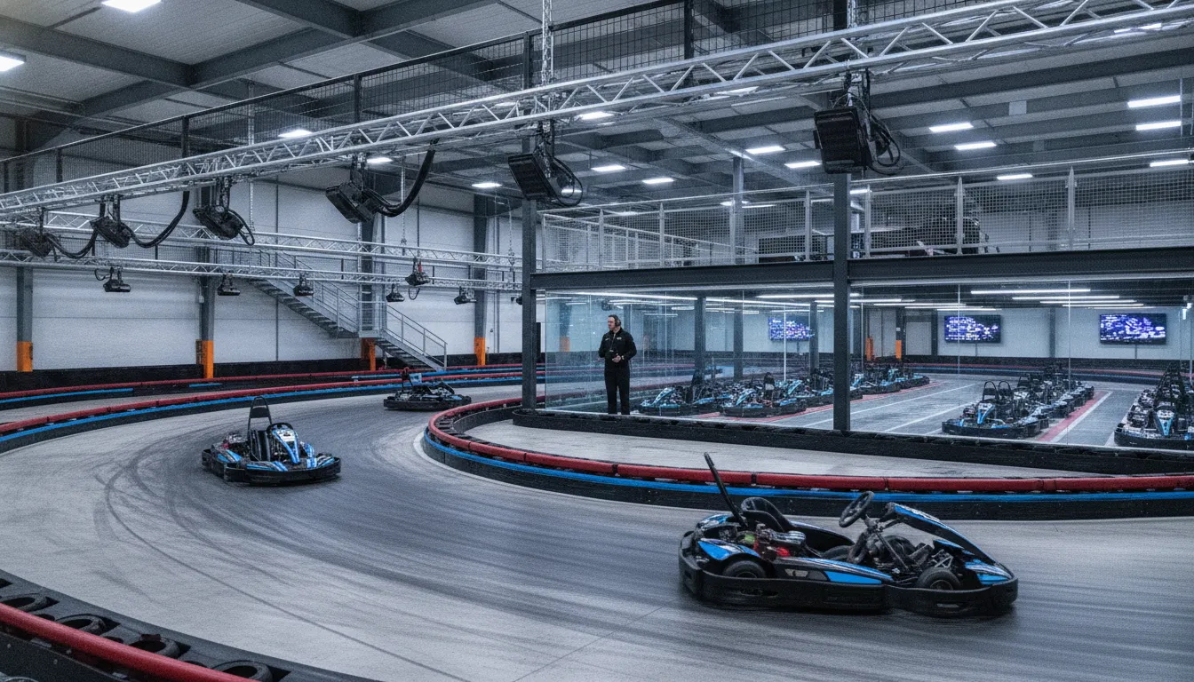 FEC go-kart track planning for timing-system installation