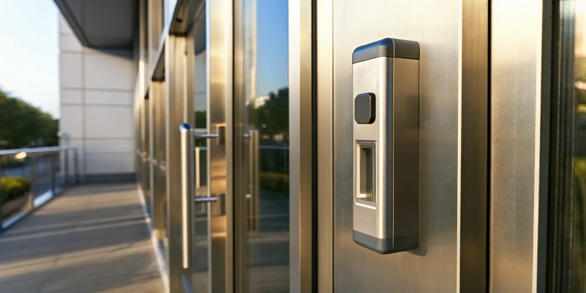 Key card access control system installed at Naperville commercial property by InVision Systems