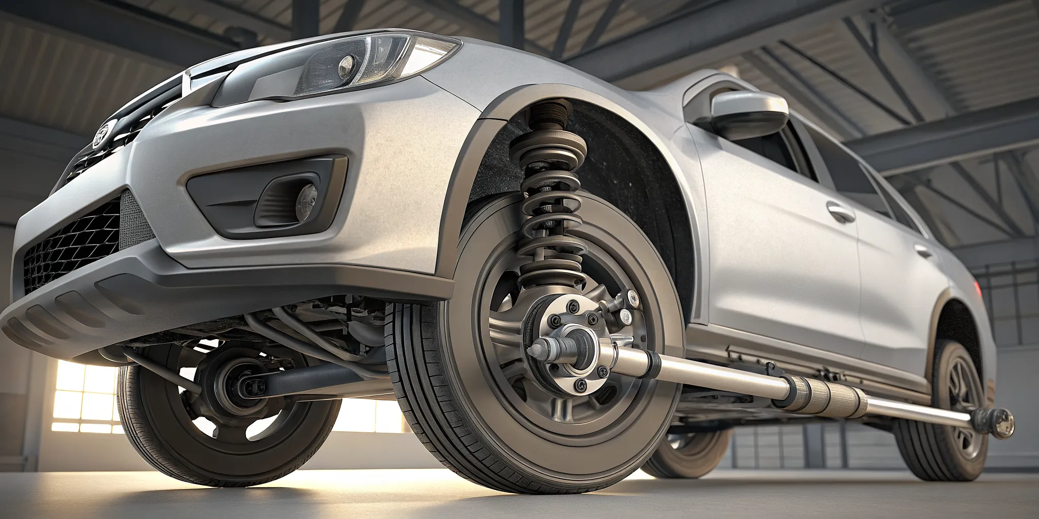 Comparison of Subaru CV axle geometry before and after a suspension lift