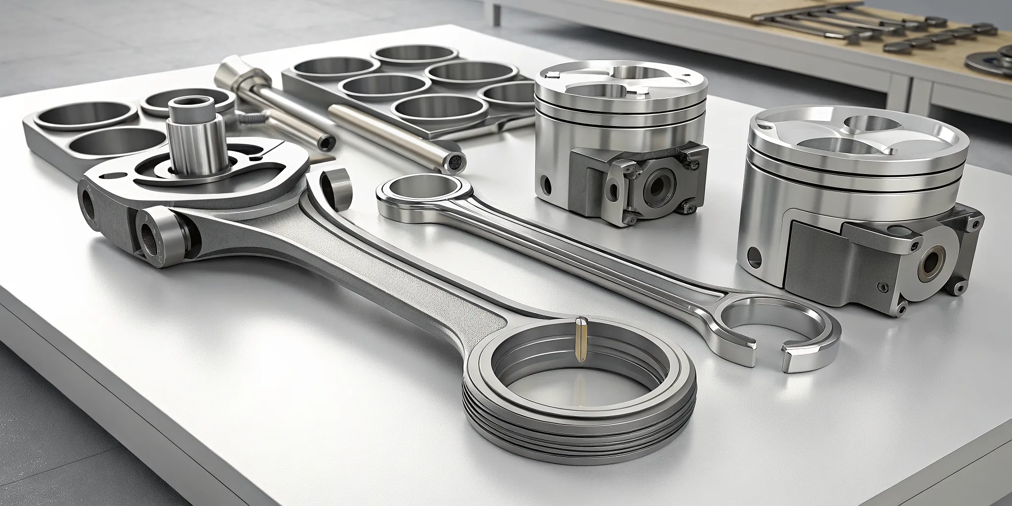 Crawford Performance high performance forged Subaru pistons and connecting rods