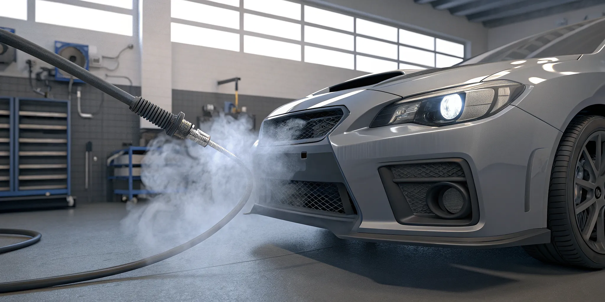 Professional smoke testing for Subaru WRX boost leak symptoms