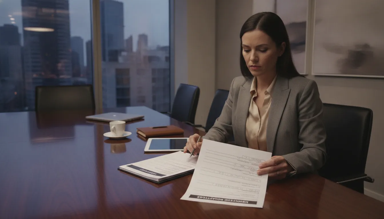 Corporate planner using an event venue contract negotiation checklist