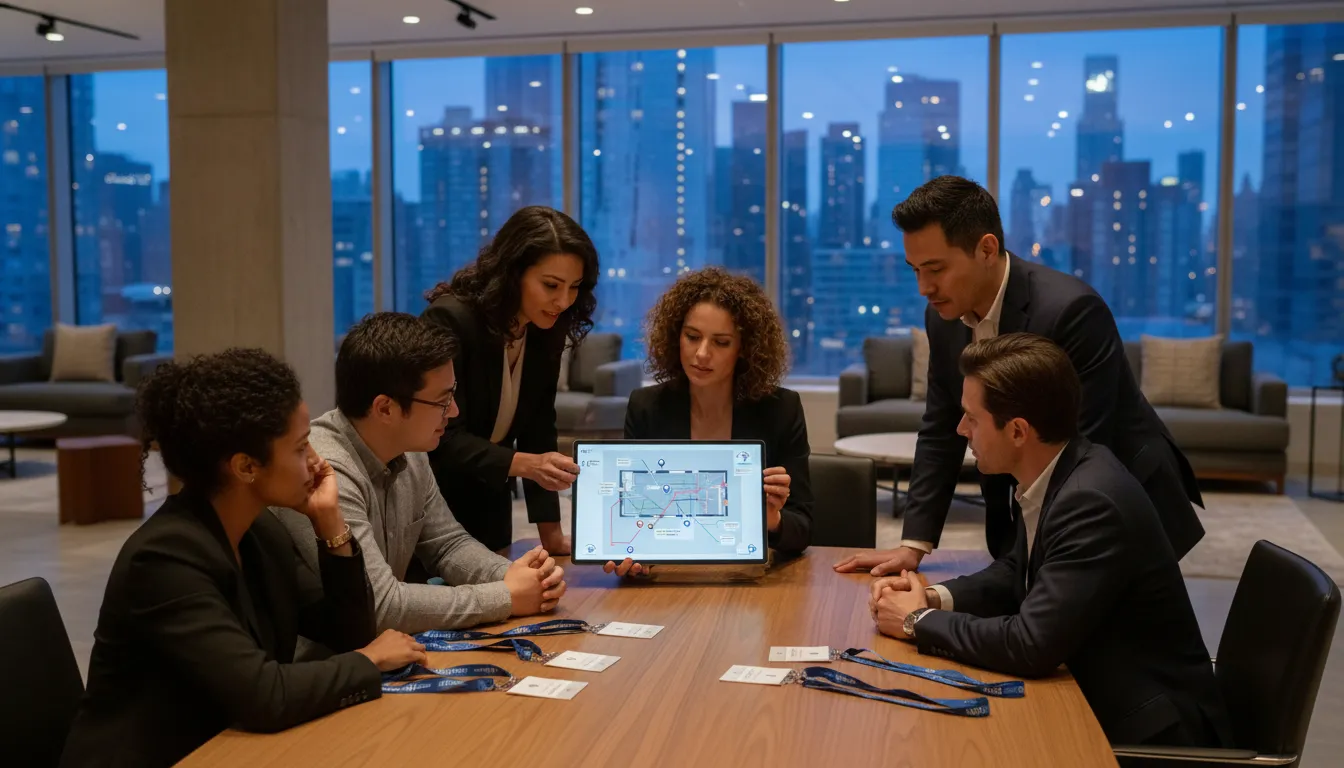 NYC corporate event team reviewing a 2026 planning brief