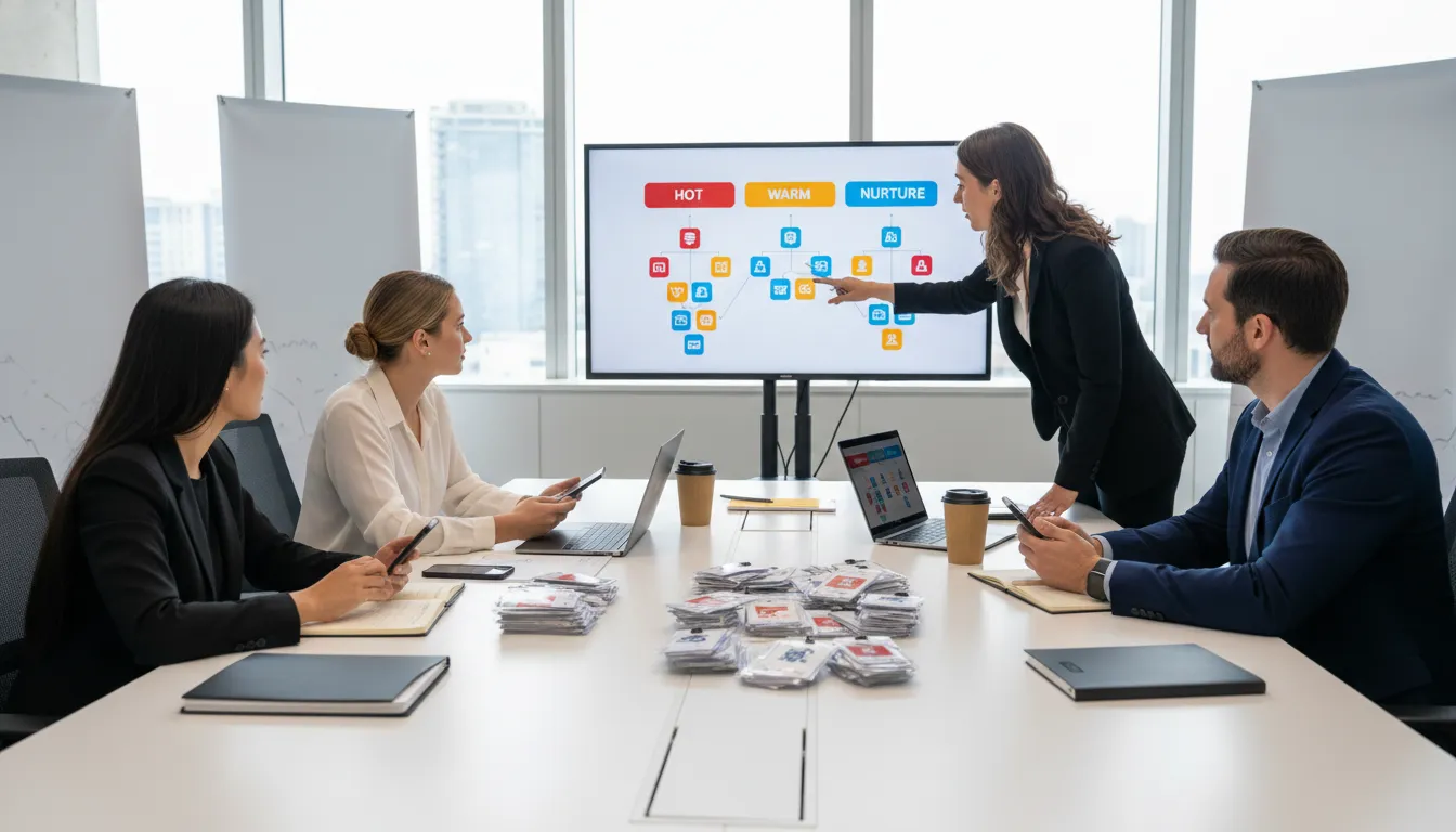 Event marketers segmenting leads for post-event follow-up strategies
