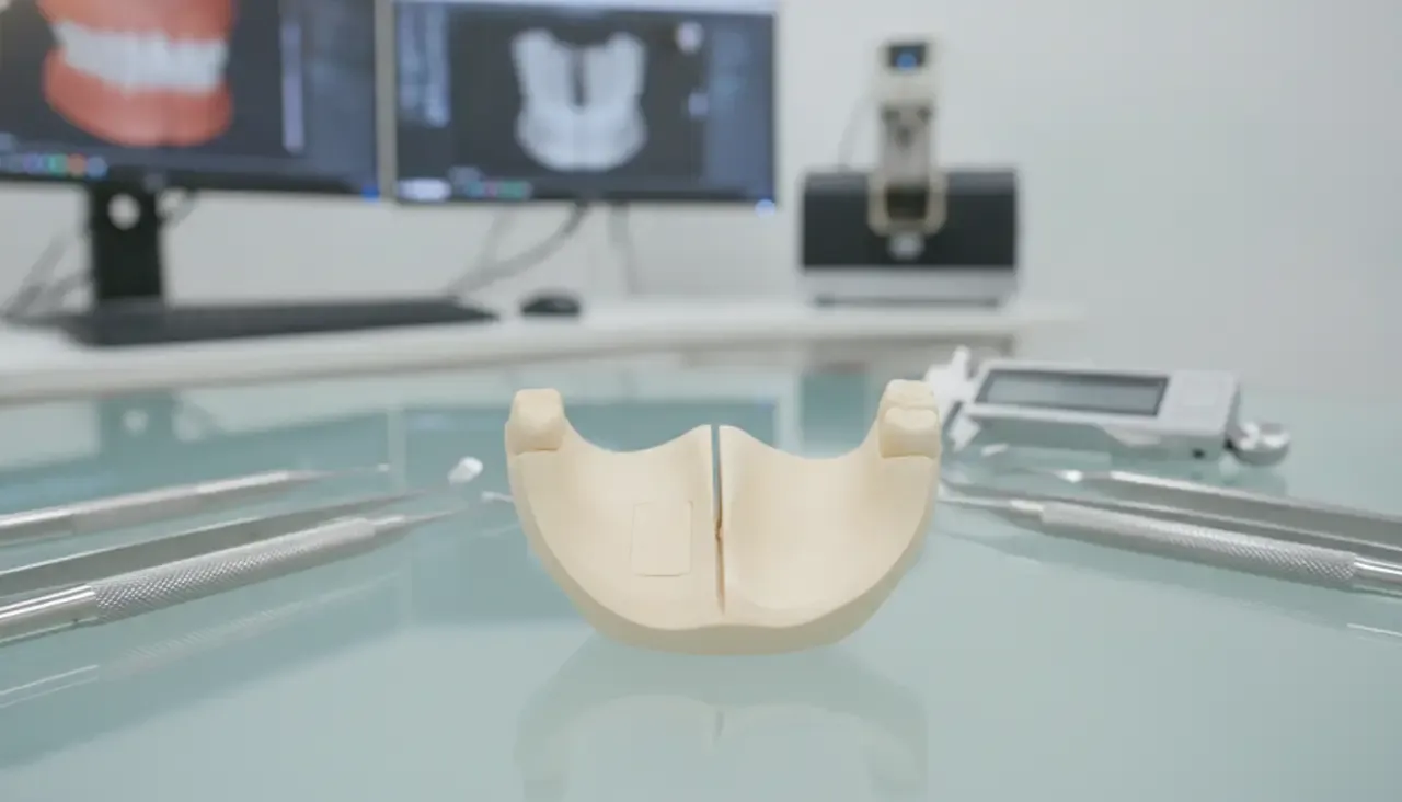Digital denture identification planning in a professional dental laboratory