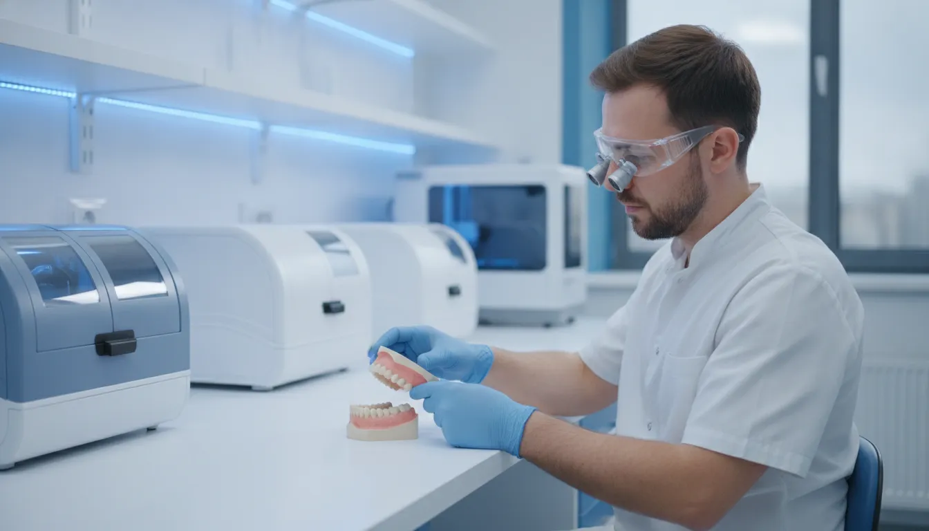 Duplicate dentures and dental arch model in a digital laboratory workflow