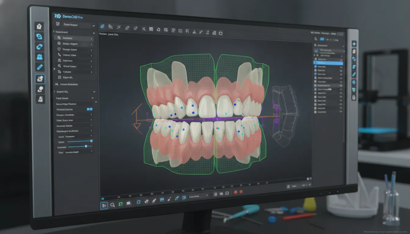 AvaDent CAD-CAM digital denture design software mapping occlusal vertical dimension dentures in 3D
