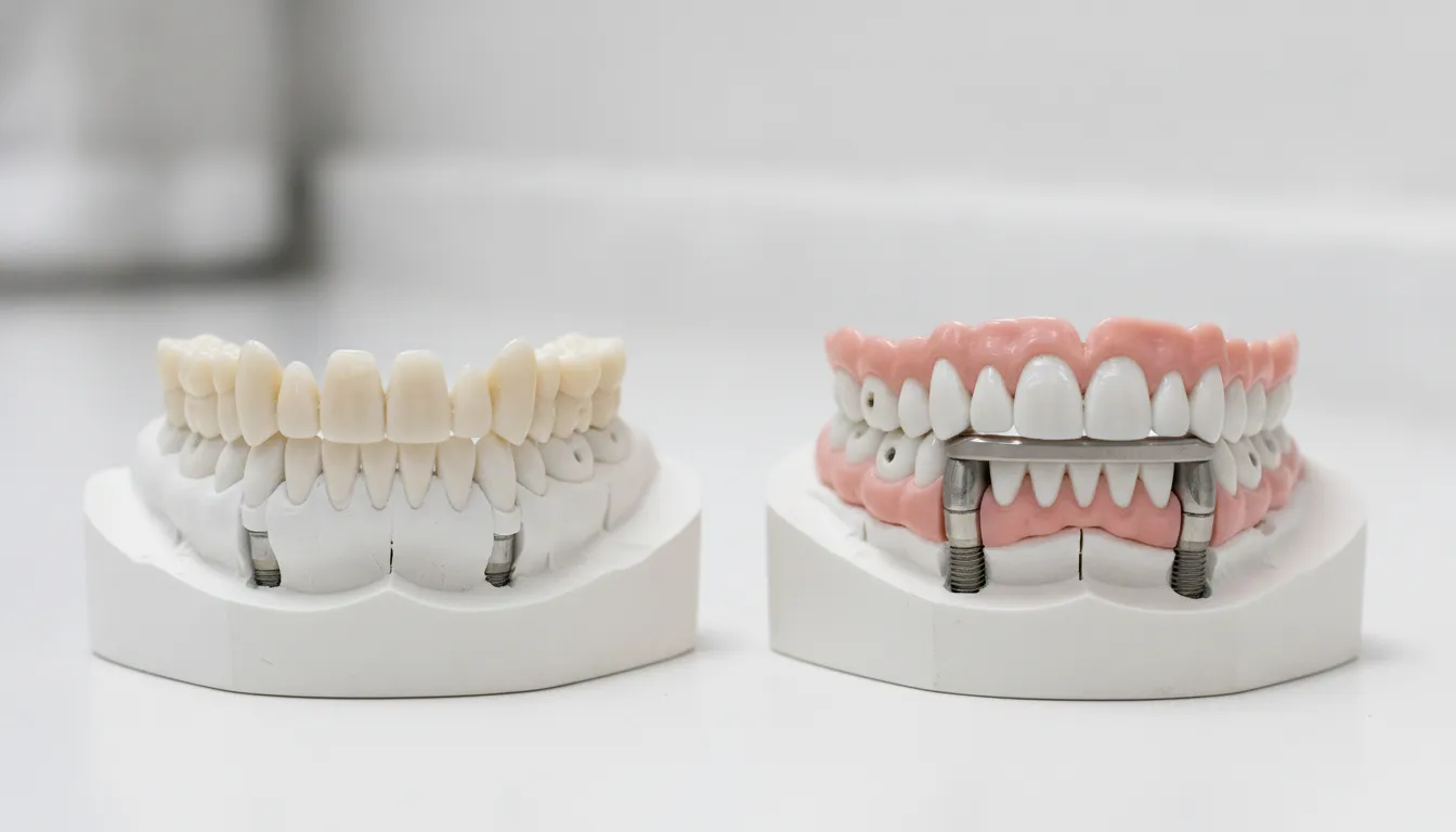 Full arch prosthetic material comparison for limited restorative space