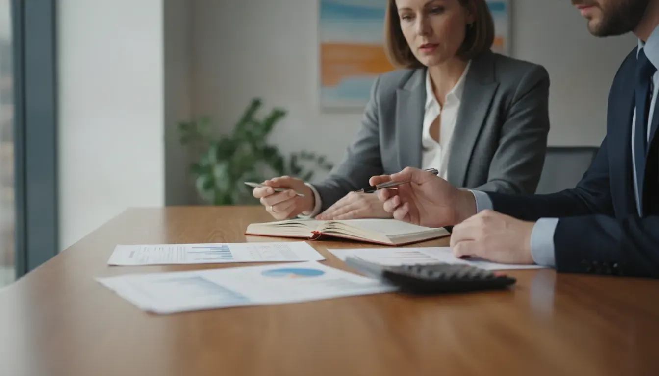 Staffing agency owner reviewing payroll reserves and client payment timing