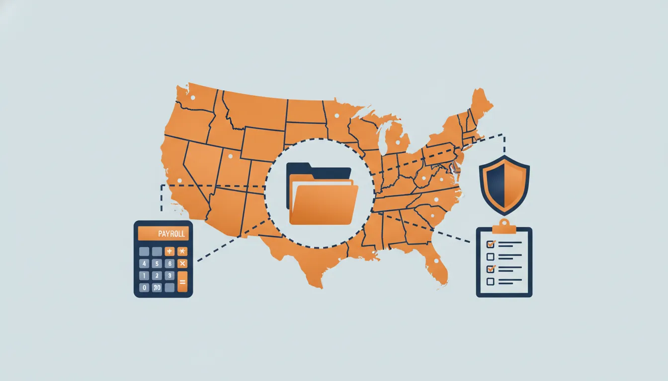 Multi-state staffing agency compliance workflow for payroll, onboarding, and insurance